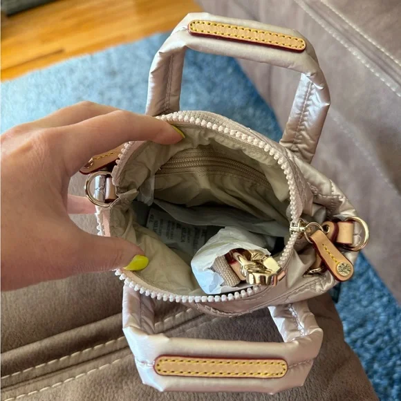 MZ Wallace Metallic Rose Gold Tote